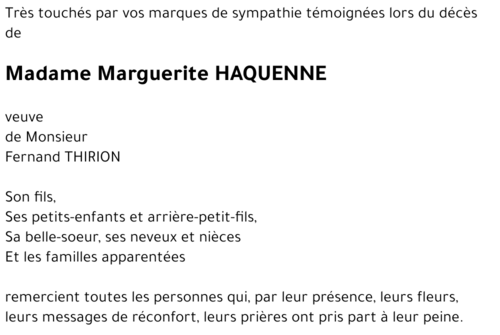 Marguerite HAQUENNE