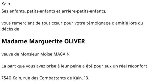 Marguerite OLIVER