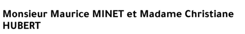 Maurice et Christiane MINET - HUBERT