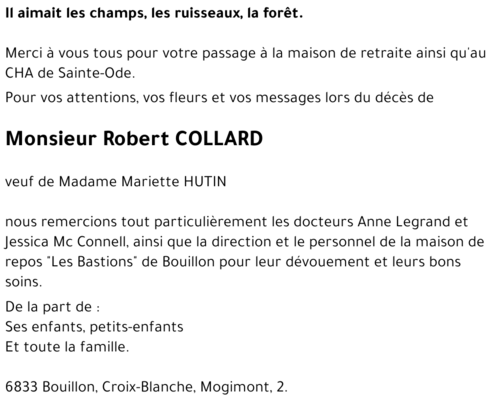 Robert COLLARD