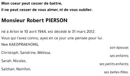 Robert PIERSON