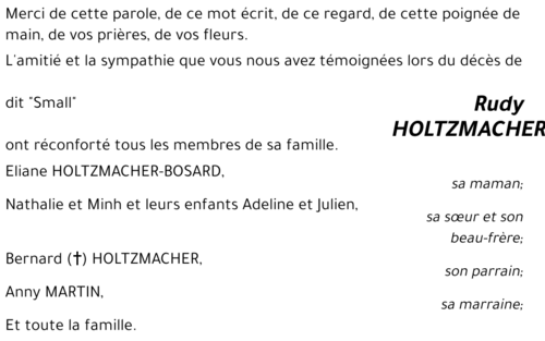 Rudy HOLTZMACHER