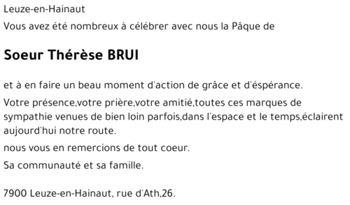 Thérèse Brui