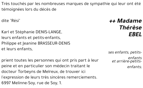Thérèse EBEL