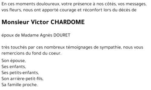 Victor CHARDOME