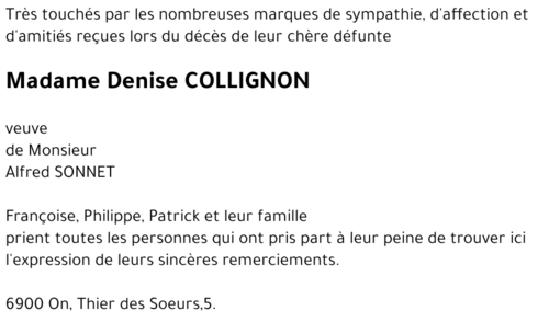 Denise COLLIGNON