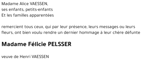 Félicie PELSSER