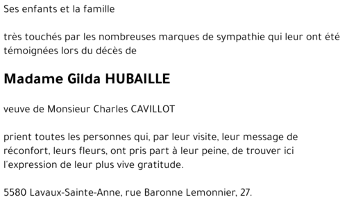 Gilda HUBAILLE