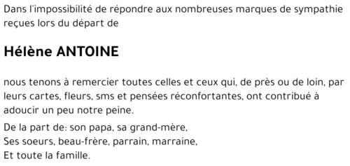 Hélène ANTOINE