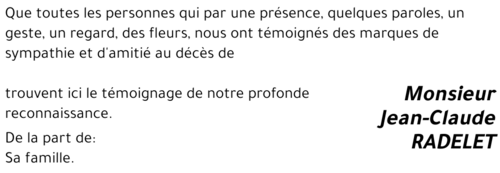 Jean-Claude RADELET