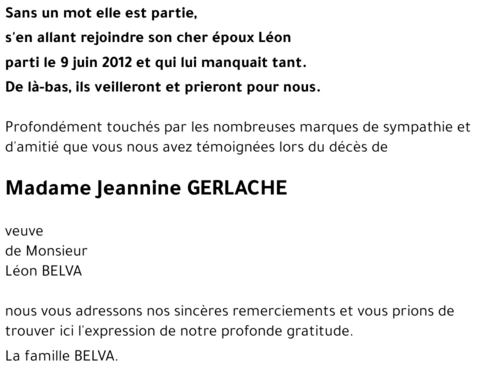 Jeannine GERLACHE