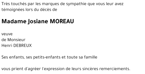 Josiane MOREAU