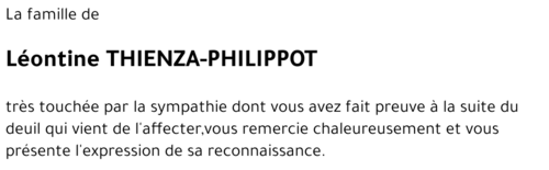 Léontine THIENZA-PHILIPPOT
