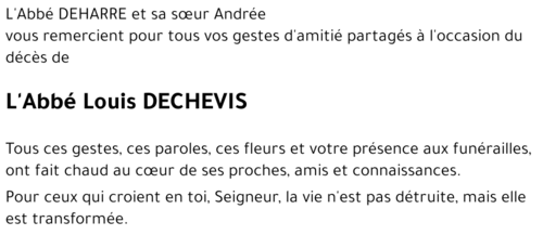 Louis DECHEVIS