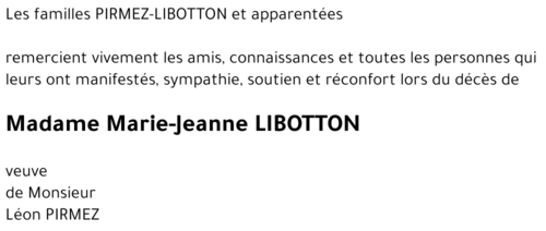 Marie-Jeanne LIBOTTON