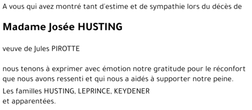 Marie-Josée HUSTING