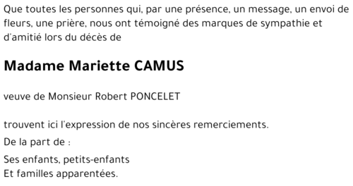 Mariette CAMUS