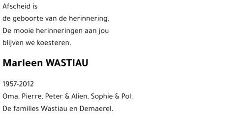 Marleen WASTIAU