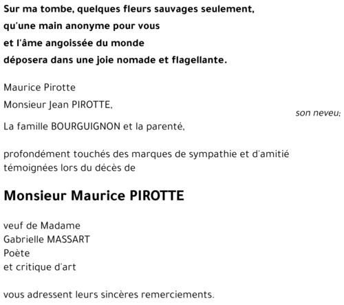Maurice PIROTTE