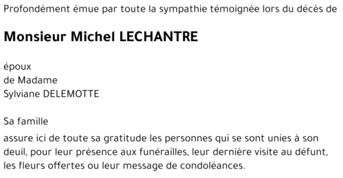 Michel LECHANTRE