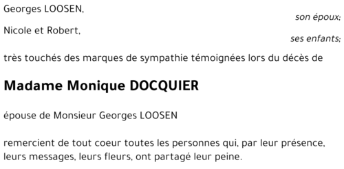 Monique DOCQUIER