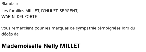 Nelly MILLET