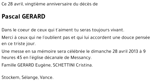 Pascal GERARD