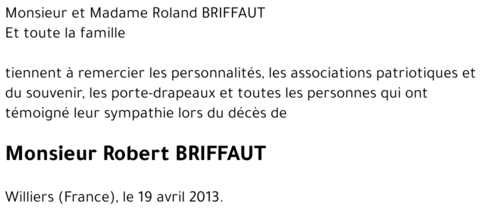 Robert BRIFFAUT