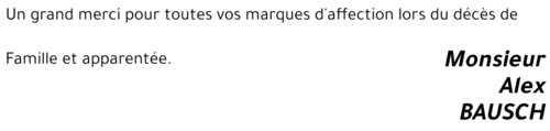 Alex BAUSCH