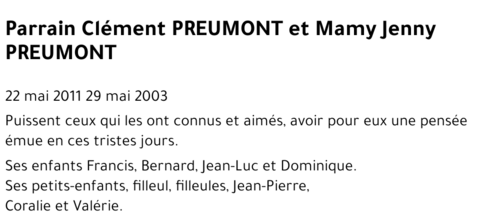 Clément et Jenny PREUMONT