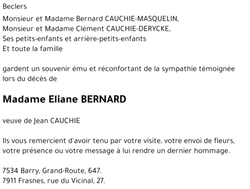 Eliane BERNARD