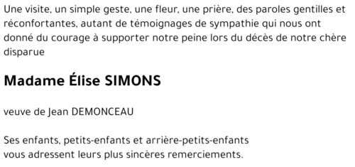 Elise SIMONS