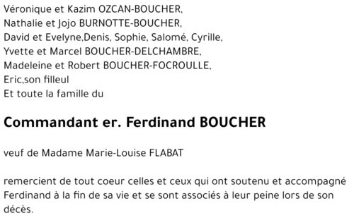 Ferdinand BOUCHER