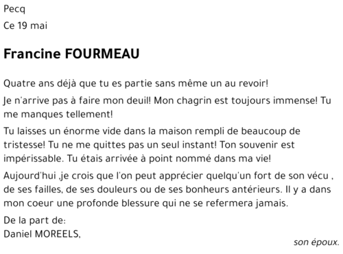 Francine FOURMEAU