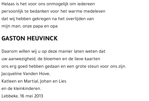 Gaston HEUVINCK