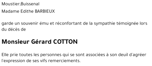 Gérard COTTON