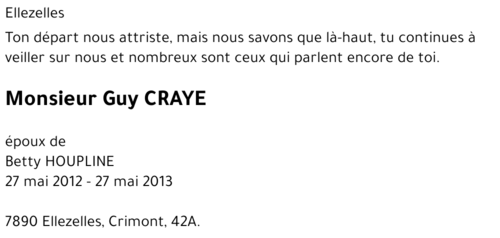 Guy CRAYE