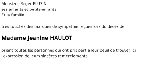 Jeanine HAULOT
