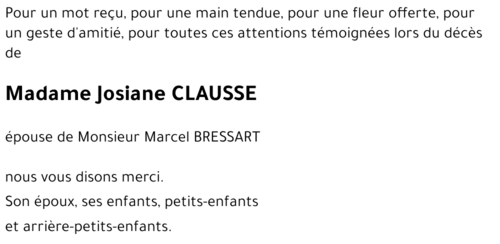Josiane CLAUSSE