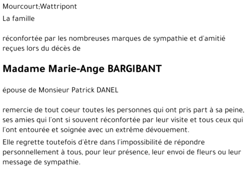 Marie-Ange BARGIBANT