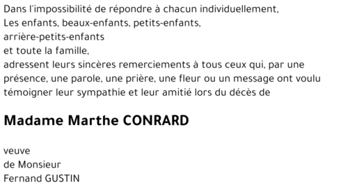 Marthe CONRARD