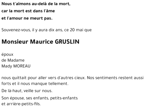 Maurice GRUSLIN