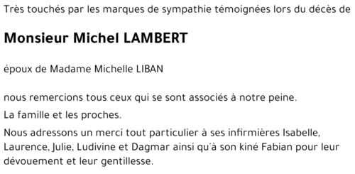 Michel LAMBERT