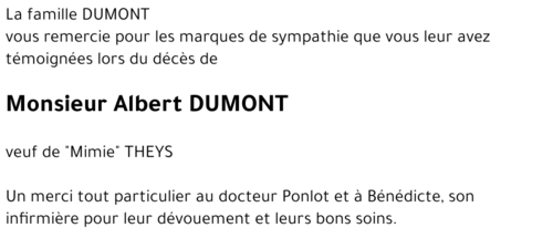 Albert DUMONT