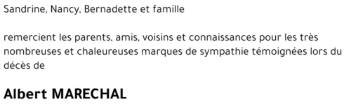 Albert MARECHAL