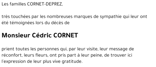 Cédric CORNET