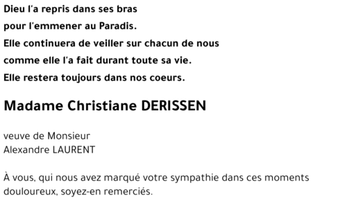 Christiane DERISSEN