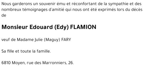 Edouard (Edy) FLAMION