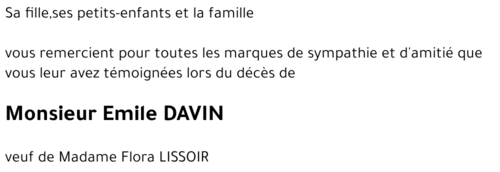 Emile DAVIN