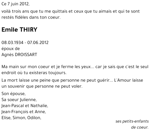 Emile THIRY